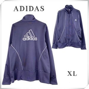 ADIDAS Vintage Zip up Jersey Track Jacket in Purple Size XL